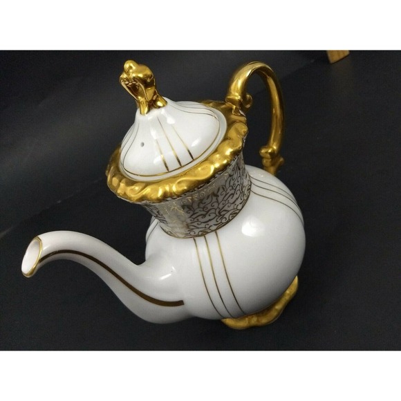 Vtg Seyei Porcelain Demitasse Renaissance Tea Pot